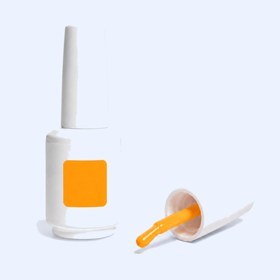 Color Gel Prairie American Creator com frasco e aplicador laranja vivo