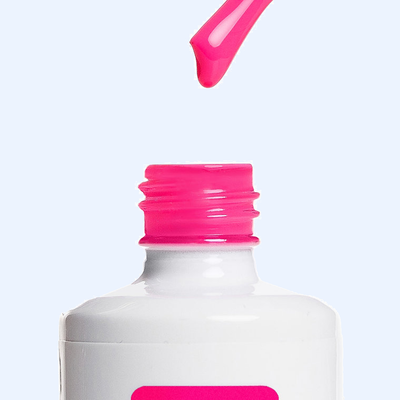 Textura e aplicador do Color Gel Starfish American Creator rosa fucsia vivo