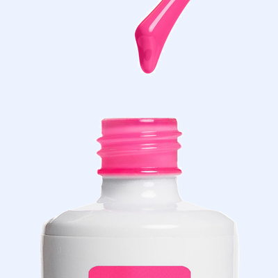 Textura e aplicador do Color Gel Tongue American Creator rosa fucsia vivo
