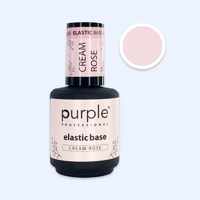 Elastic Base Purple - Cream Rose