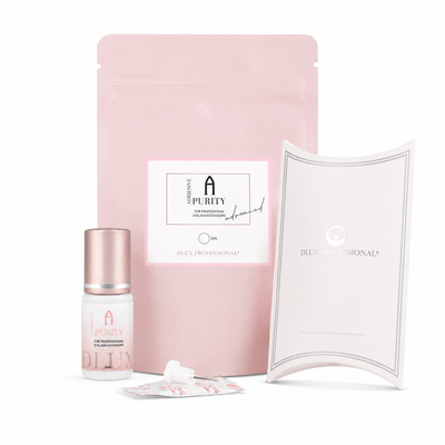 Cola Dlux Purity Alpha de 5 ml apresentada com a respetiva embalagem