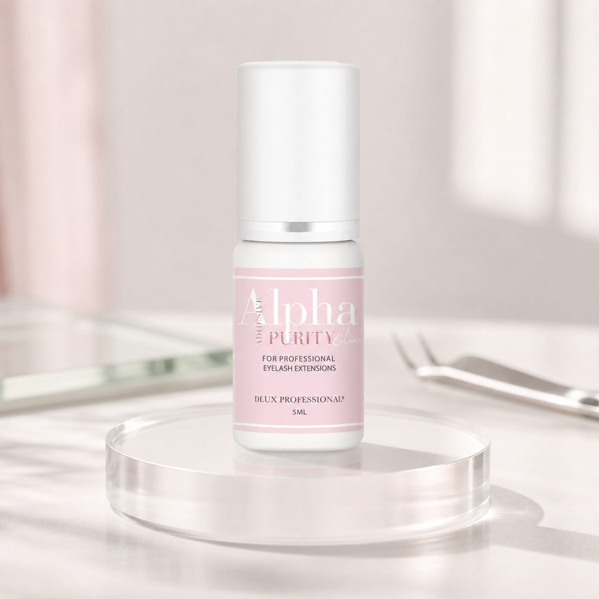 Dlux Cola Purity Alpha Clear Purity Line em ambiente profissional