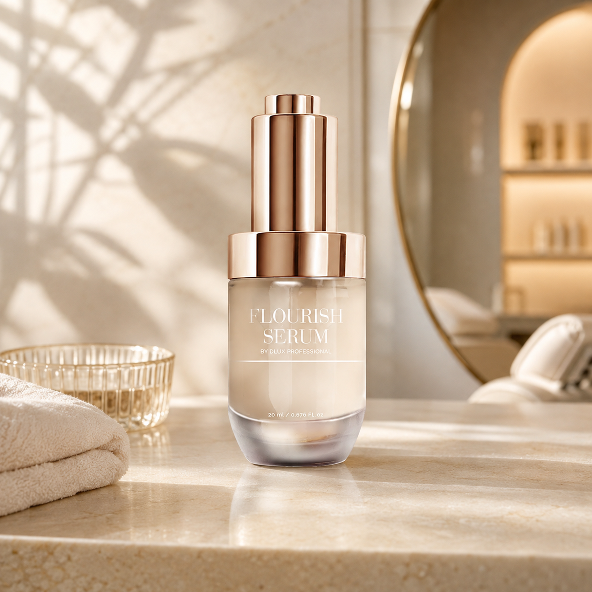 Dlux Sérum Botox Flourish em ambiente profissional