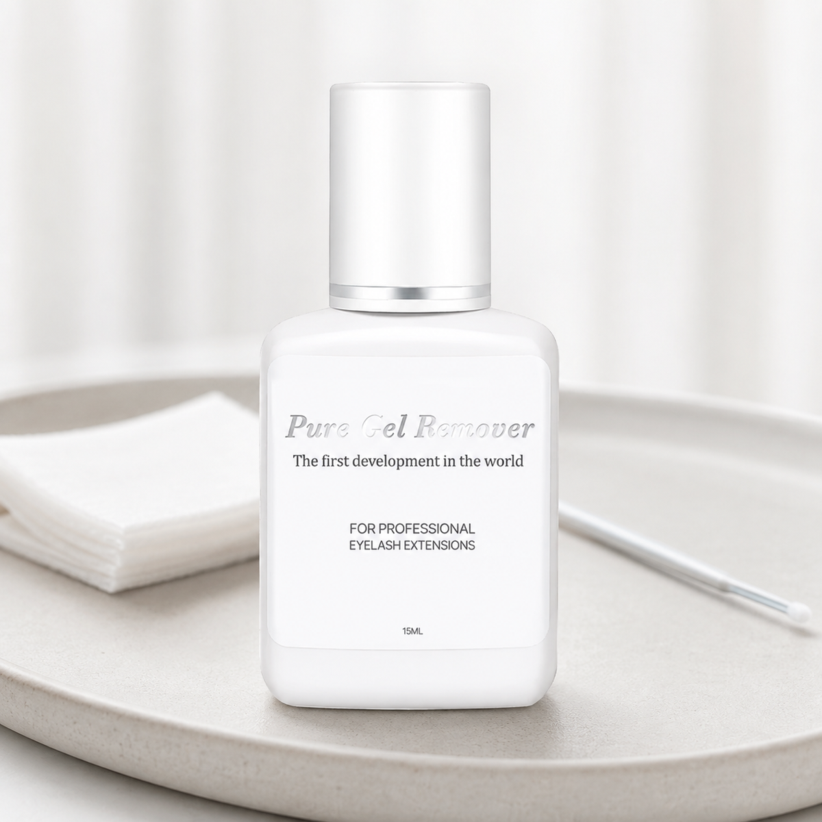 Dlux Removedor de Pestanas Pure Gel em ambiente profissional