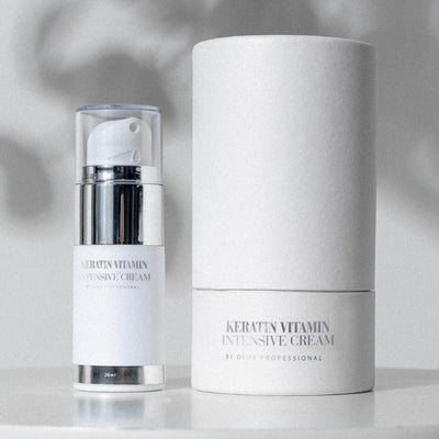 Dlux Sérum Botox Intensivo Keratin Vitamin — frasco e embalagem Keratin Vitamin Intensive Cream