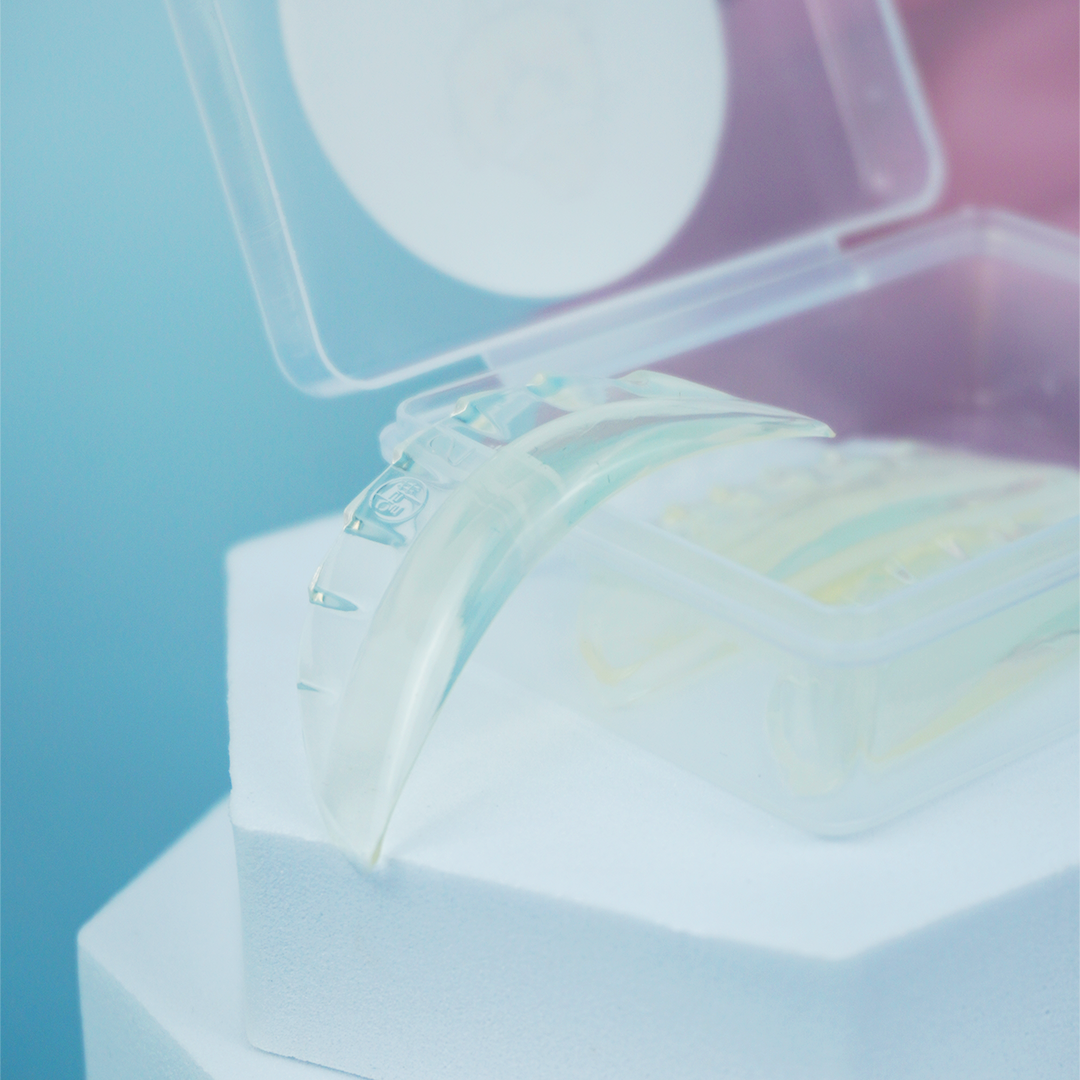 Caixa transparente de acessórios do Early Kit Korean Lash Lift