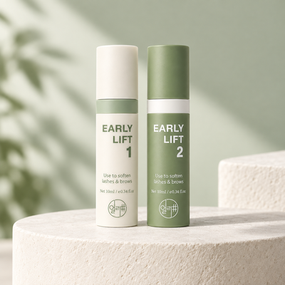 Early Lift Refill Duo com Step 1 e Step 2 num ambiente profissional