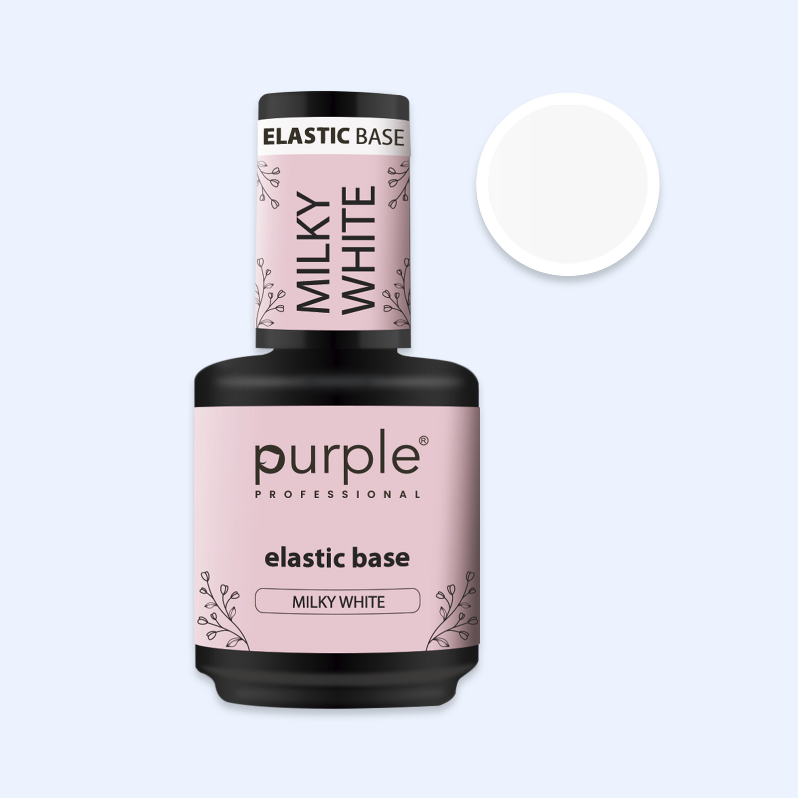 Elastic Base Purple - Milky White