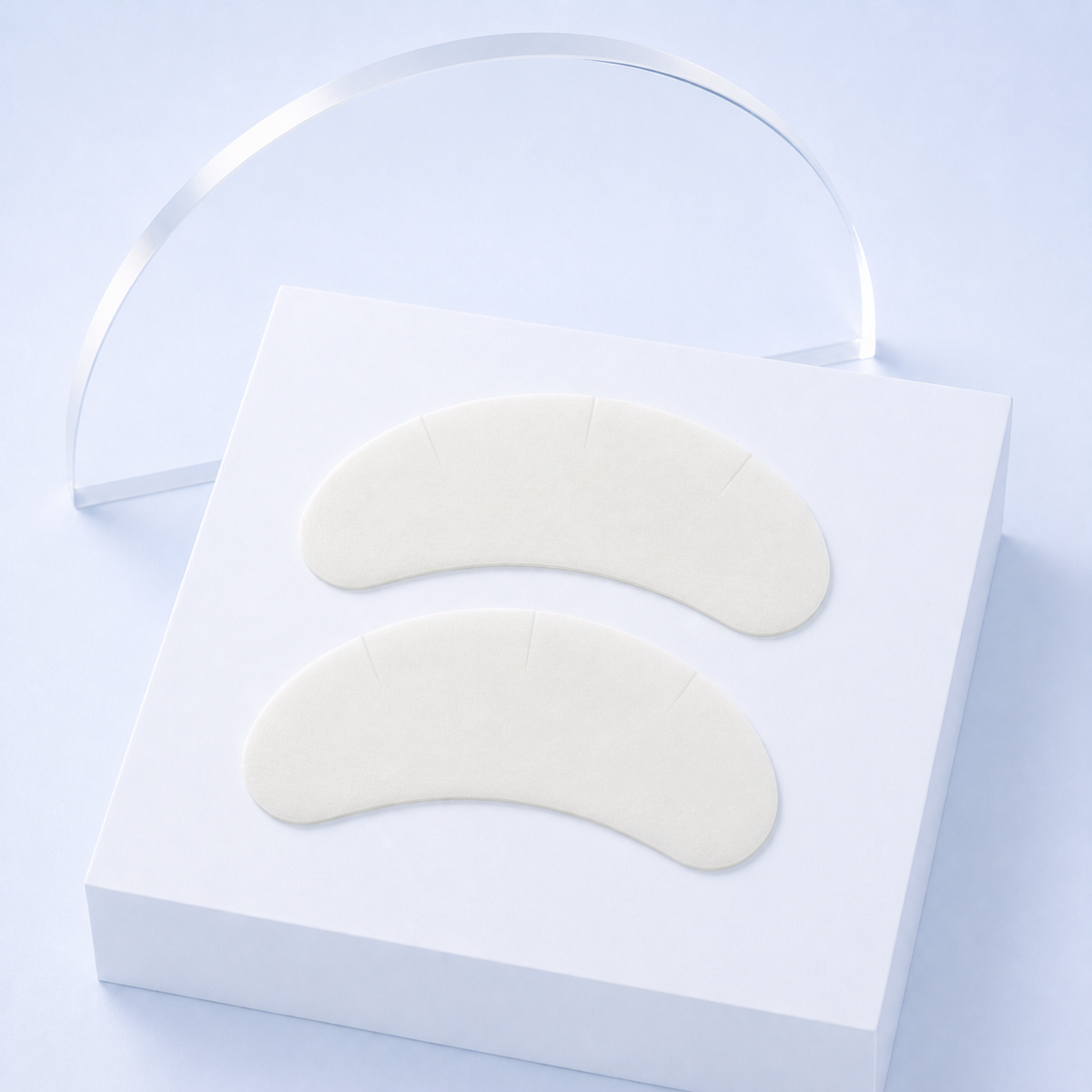 Formato banana dos eyepads de hidrogel para extensão de pestanas