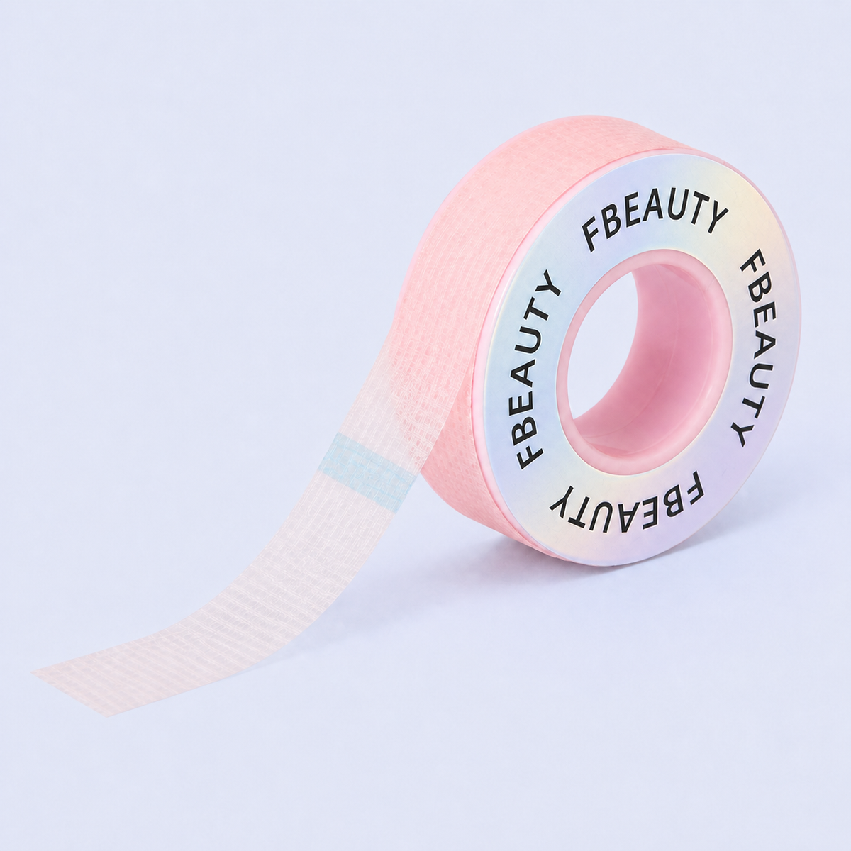 Detalhe da FB Lash Tape rosa em silicone