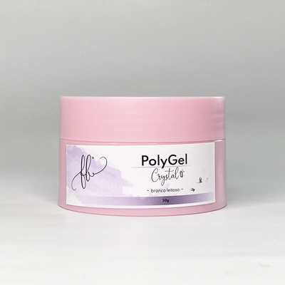 Polygel Cristal 50g - Branco Leitoso