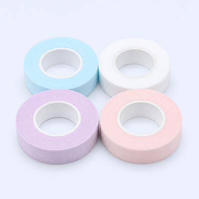 Fita em papel respirável 1,2 cm nas cores rosa, azul, lilás e branco