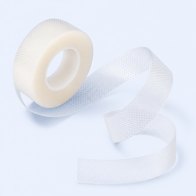 Fita adesiva transparente em plástico 1,2 cm em espiral