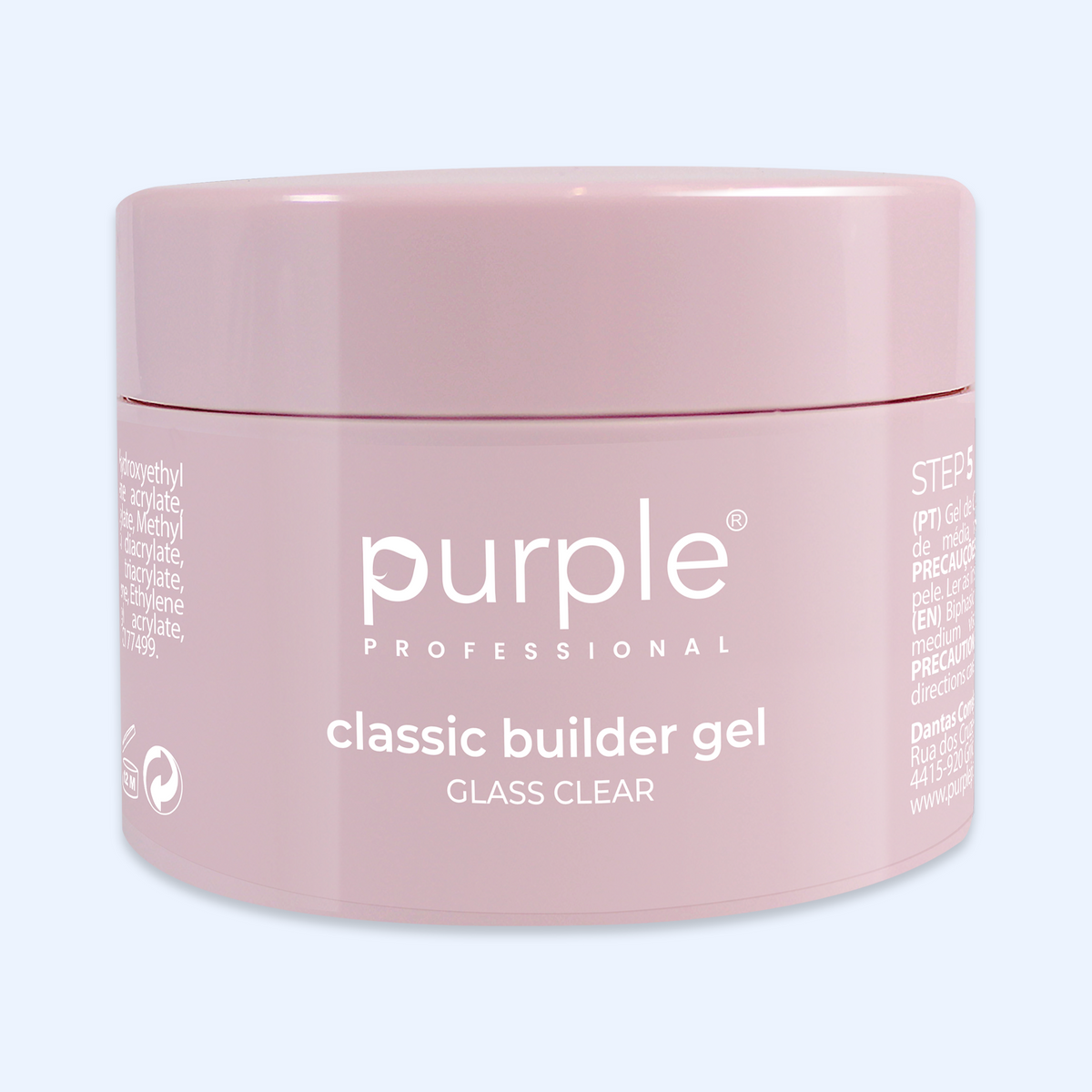 Gel Builder Glass Clear - Purple