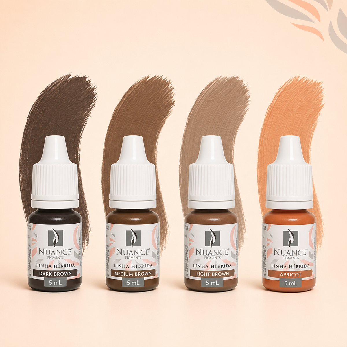 Kit Nuance Essential Sobrancelhas Linha Híbrida - pigmentos e cores