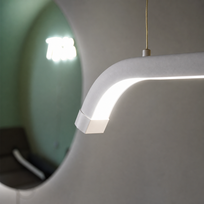 Detalhe da Iluminacao Led FB Skylight Branca com luz fria