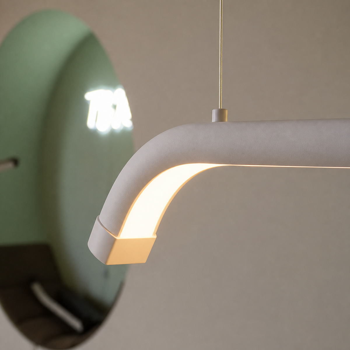 Detalhe da Iluminacao Led FB Skylight Branca com luz quente