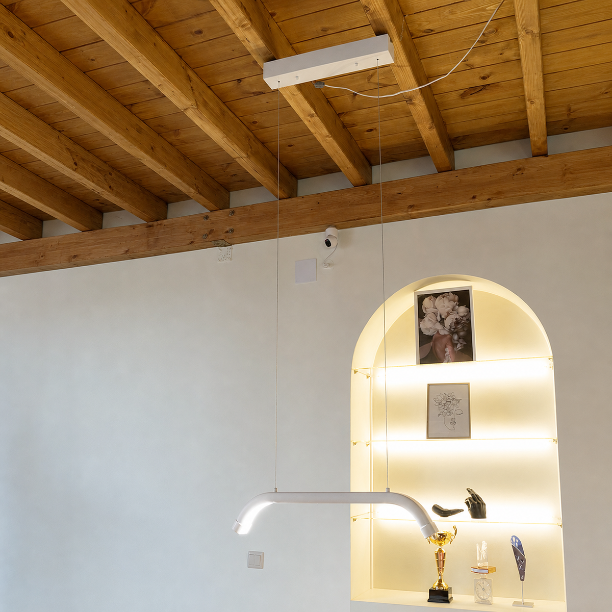 Instalacao no teto da Iluminacao Led FB Skylight Branca