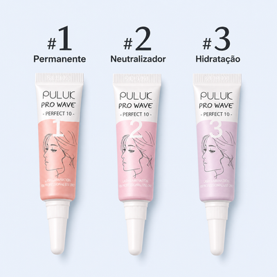 Puluk Pro Wave passos permanente neutralizador e hidratação para lifting de pestanas