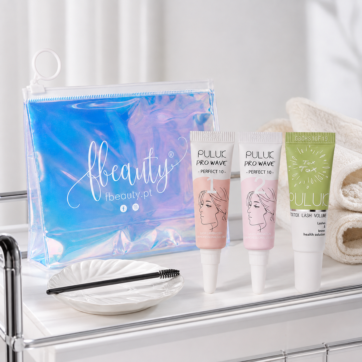 Kit Lash Lift & Boost - Puluk — kit completo em carrinho profissional; SKU 72208269