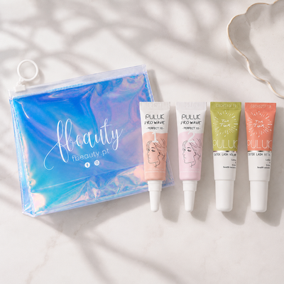 Kit Lash Lift & Full Boost - Puluk — kit completo com Volume e Vital em vista superior; SKU 13208269