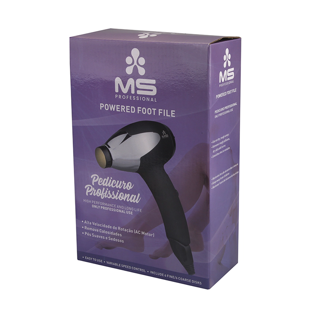 Caixa da Lixa Eletrica para Pedicure Ms Professional