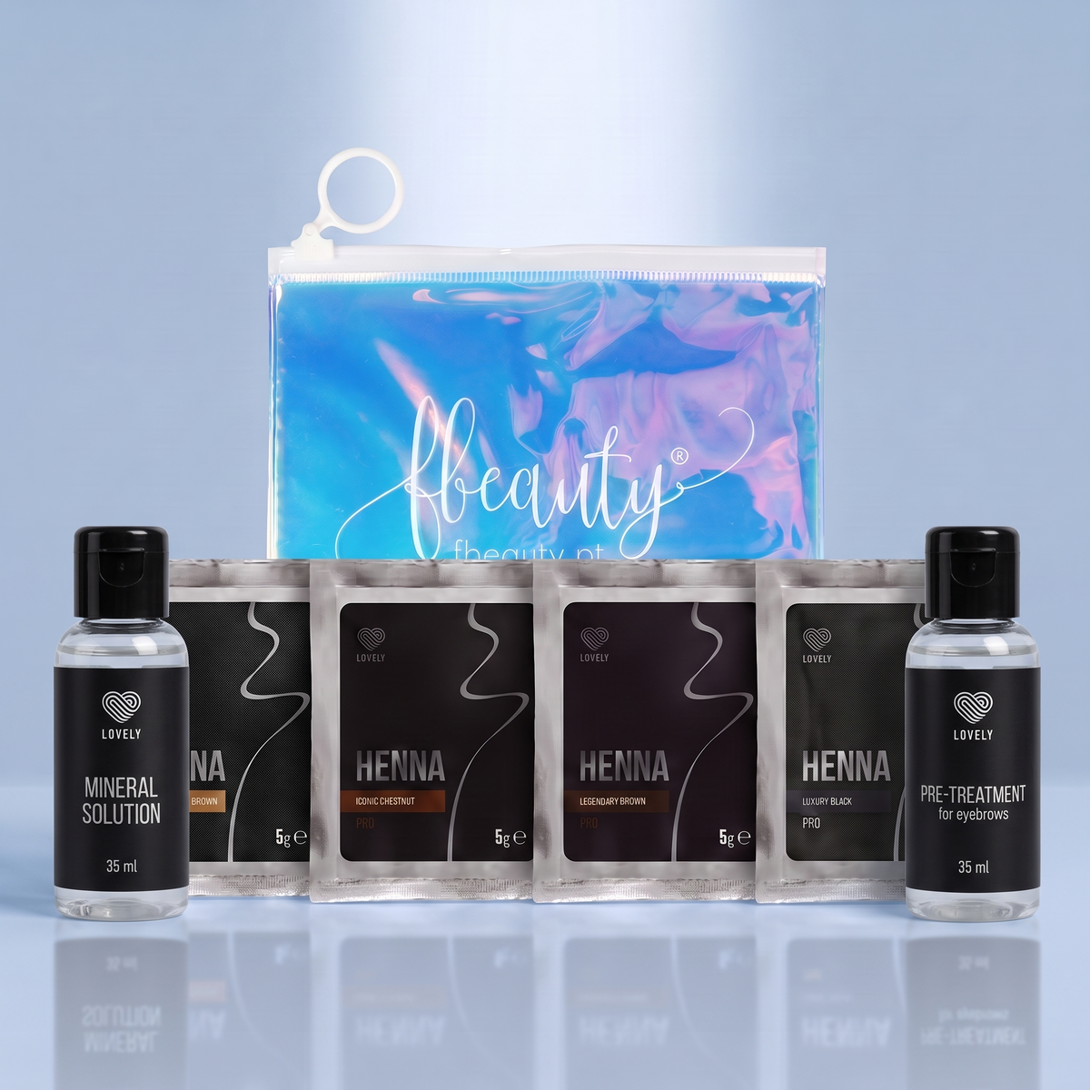 Kit Henna Brow Pro Completo Lovely — vista principal do produto; SKU 52208269