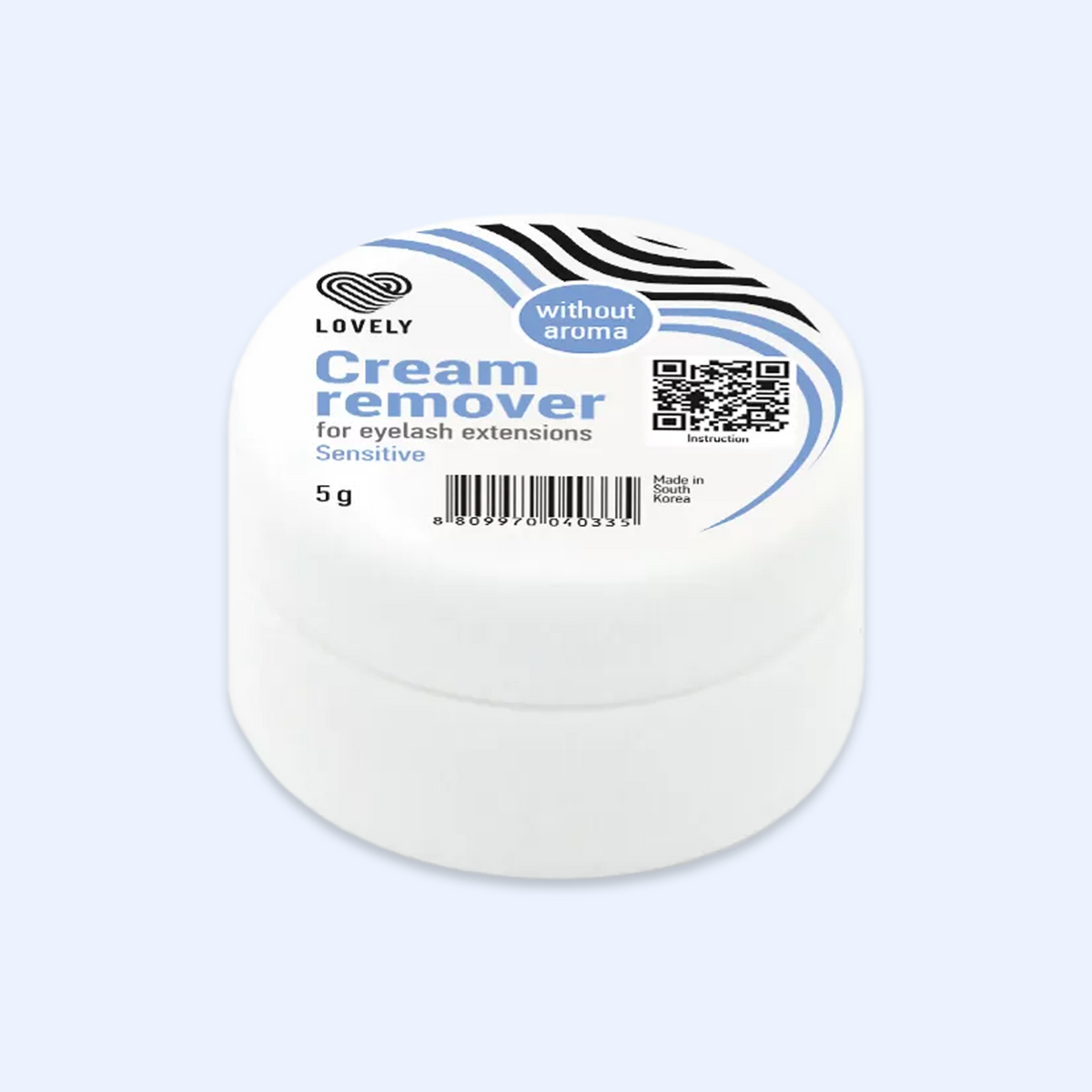 Removedor de pestanas em Creme Sensitive Lovely — vista principal do produto; SKU L03024