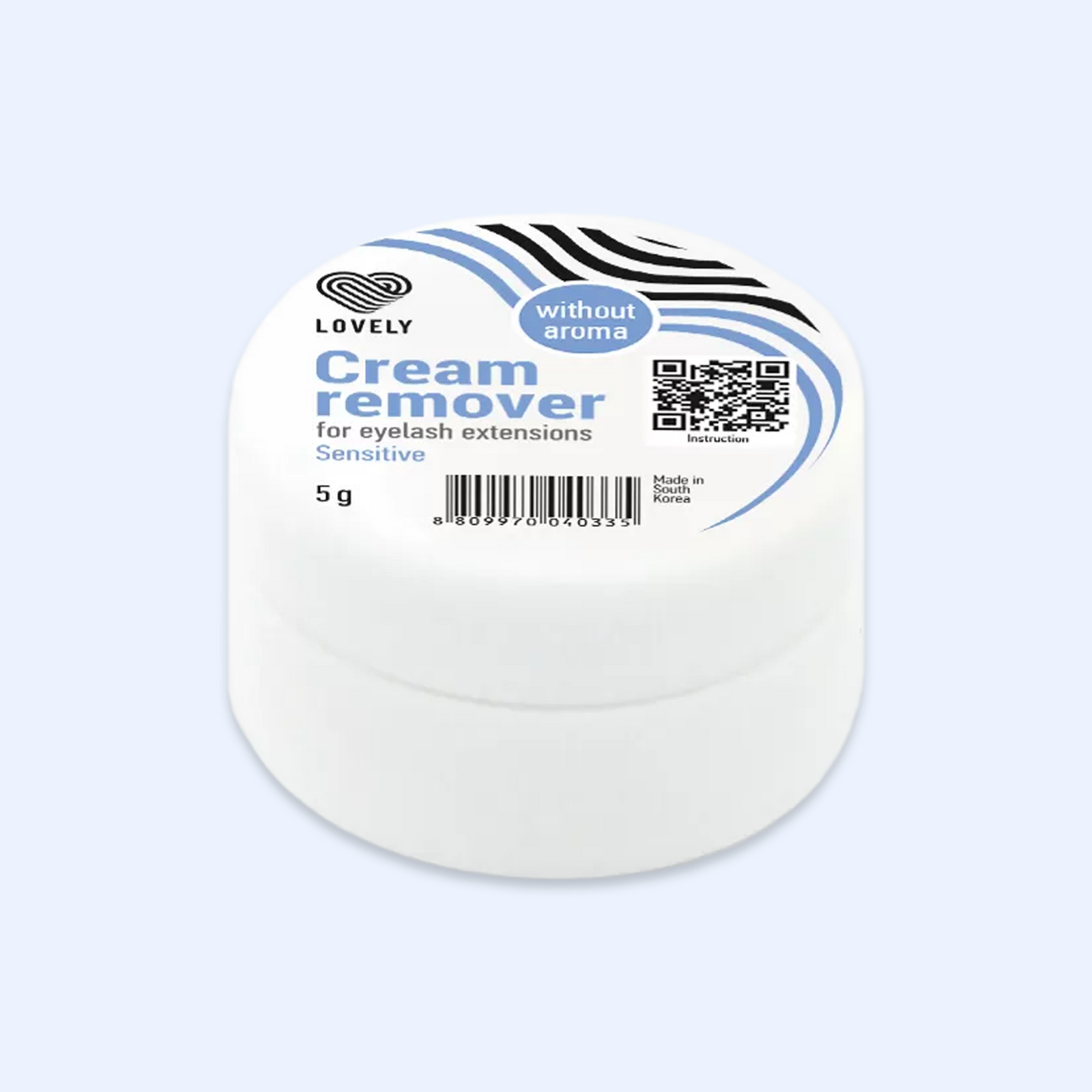 Removedor de pestanas em Creme Sensitive Lovely — vista principal do produto; SKU L03024