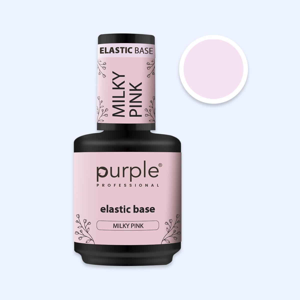 Elastic Base Purple - Milky Pink