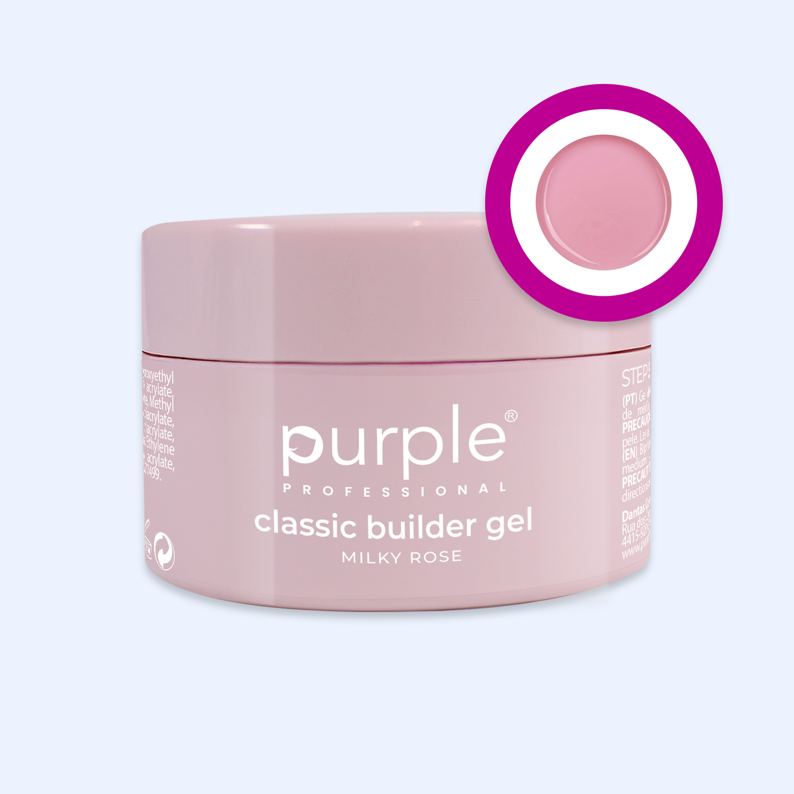 Gel Classic Builder Milky Rose - Purple
