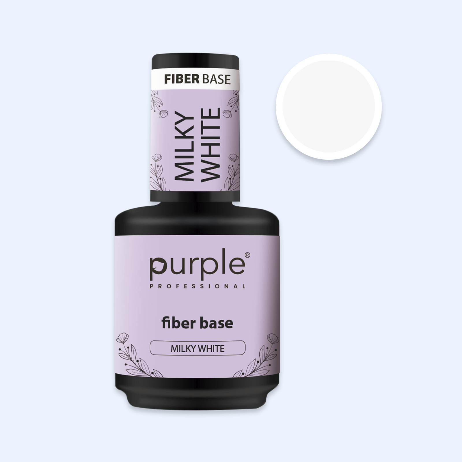 Fiber Base Purple - Milky White