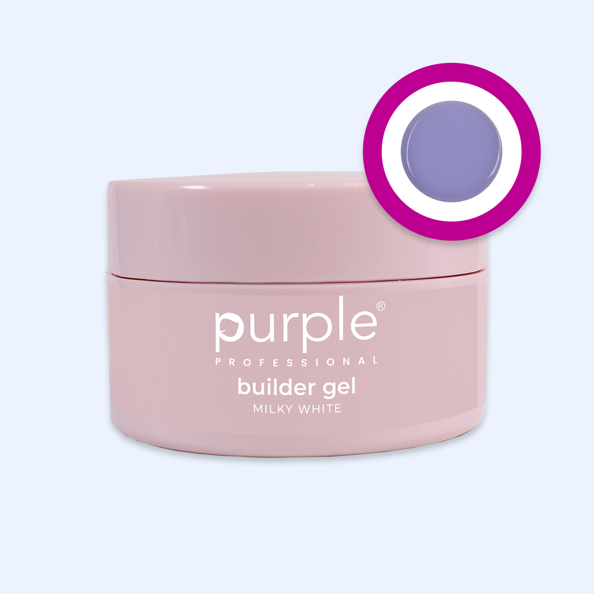 Gel Builder Milky White - Purple