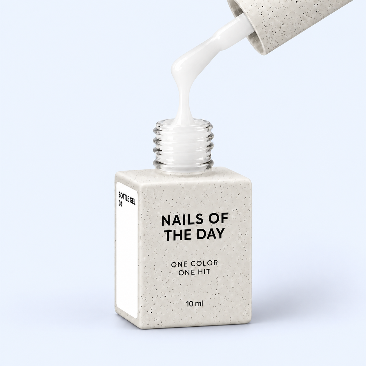 Bottle Gel 01 Nails Of The Day 10 ml em tom branco frio na vista principal