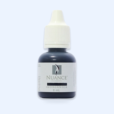 Nuance Pigmento Inorgânico Black 8 ml — hero do produto sobre fundo azul-claro ECF3FE; SKU NI50322