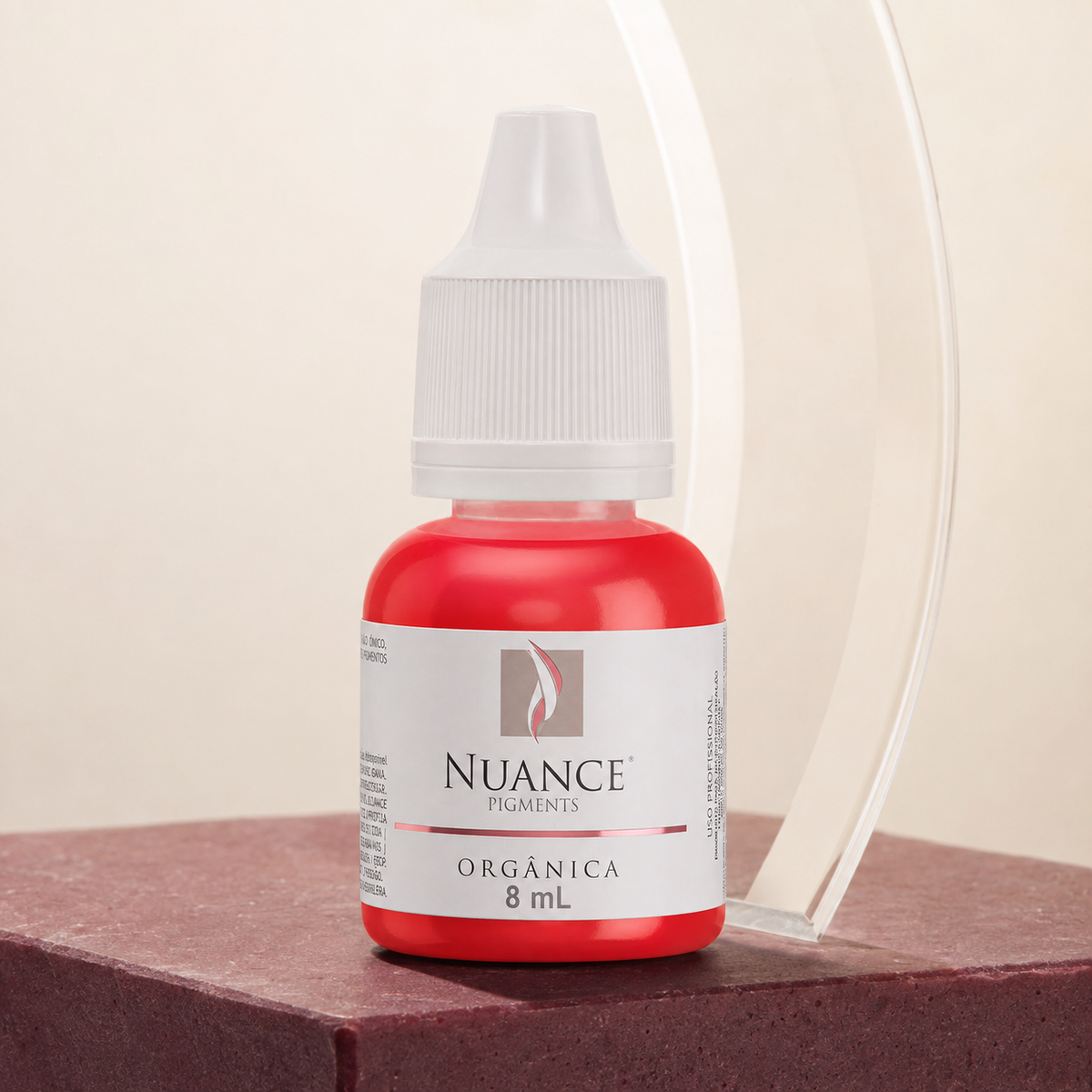 Nuance Pigmento Orgânico Granada 8 ml — fotografia de produto gerada individualmente em cenário profissional; SKU NO53026