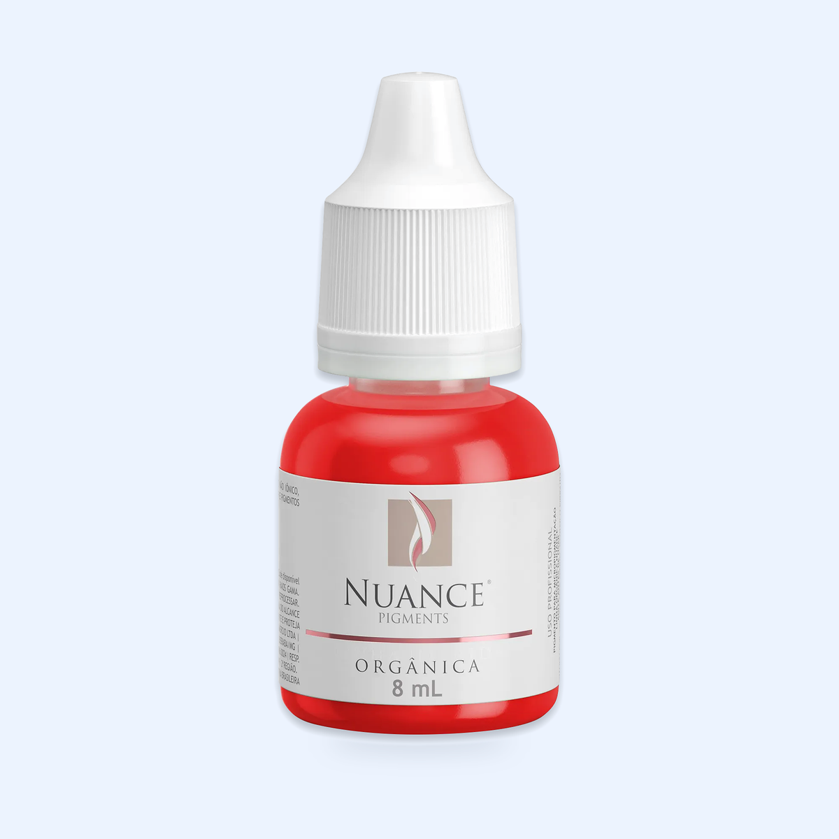 Nuance Pigmento Orgânico Granada 8 ml — hero do produto sobre fundo azul-claro ECF3FE; SKU NO53026