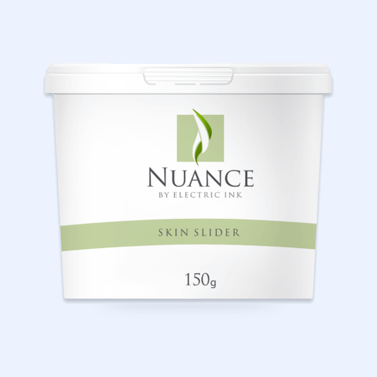 Nuance Skin Slider 150 g — hero do produto sobre fundo azul-claro ECF3FE; SKU CO40507