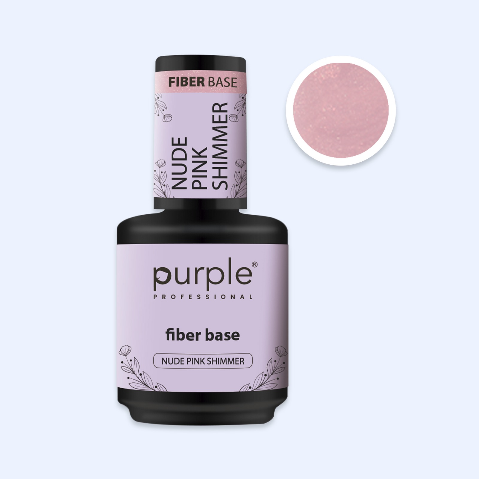 Fiber Base Purple - Nude Pink Shimmer