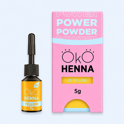 OKO Henna para Sobrancelhas 05 Yellow — produto em vista principal em fotografia melhorada para ecommerce