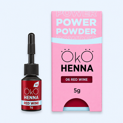 OKO Henna para Sobrancelhas 06 Red Wine — produto em vista principal em fotografia melhorada para ecommerce