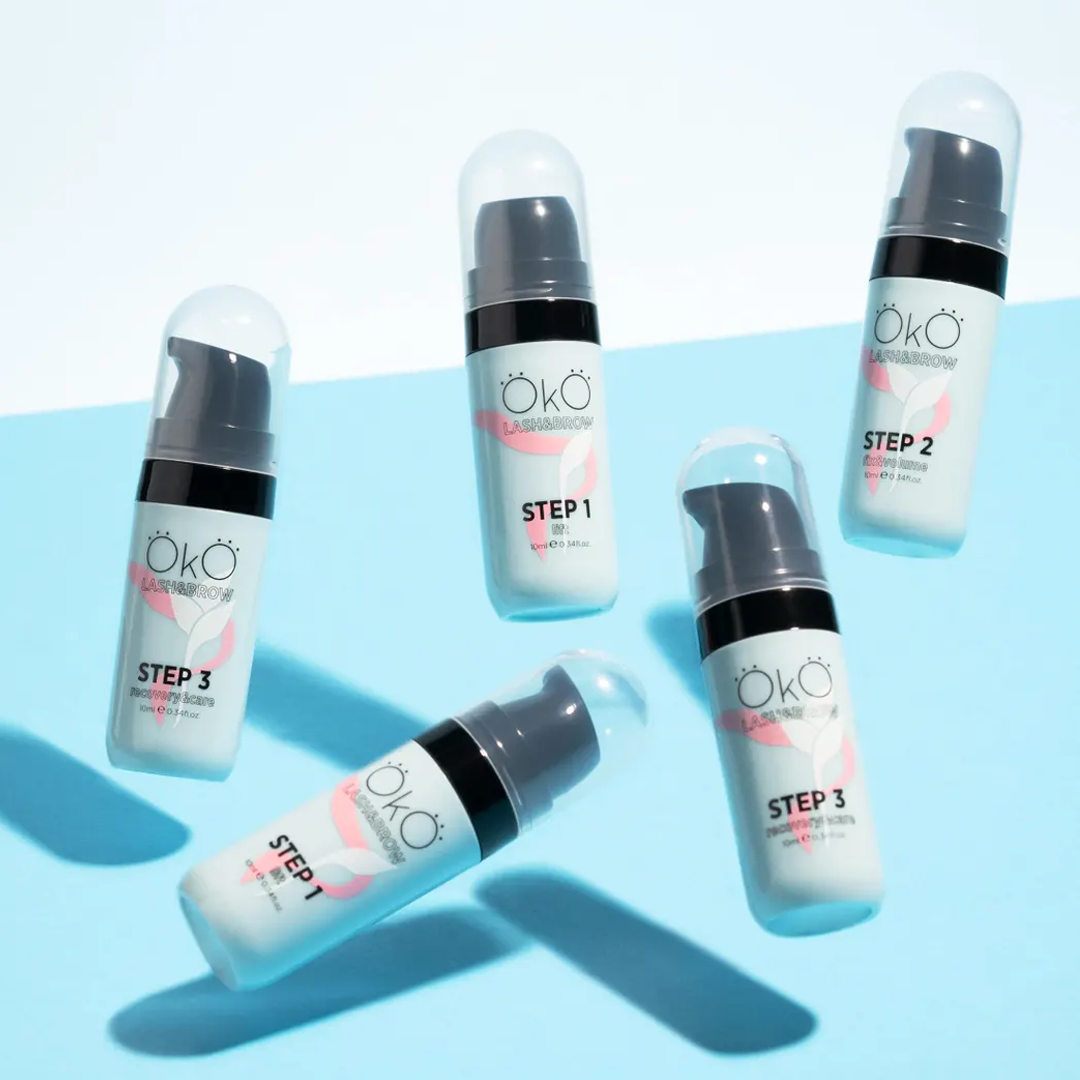OKO Individuais Lash&Brow 10ml — apresentação do conjunto de laminação
