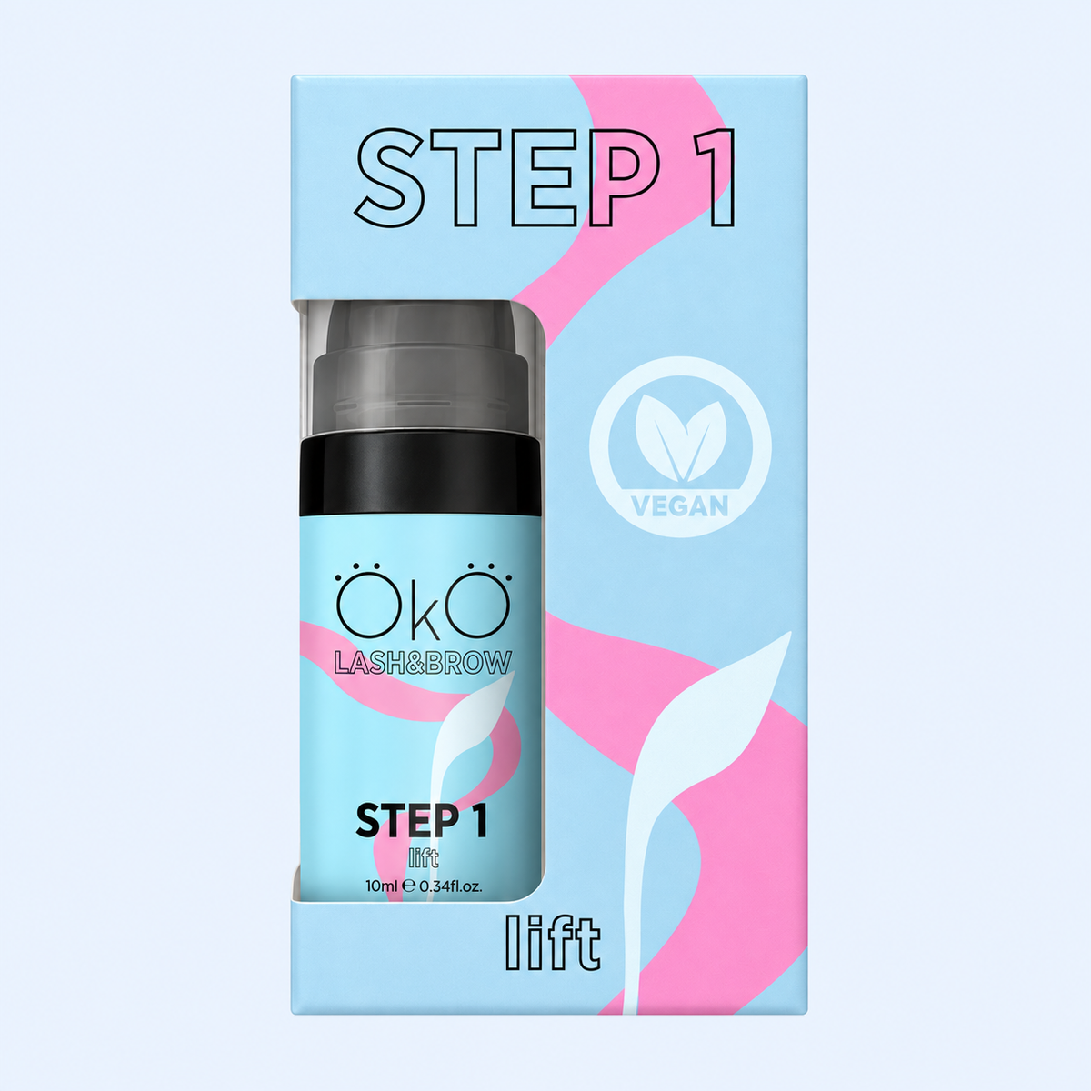 OKO Individuais Lash&Brow 10ml — Step 1 Lift de 10 ml em fotografia melhorada para ecommerce