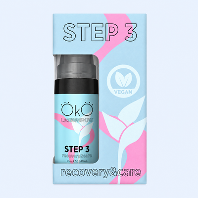 OKO Individuais Lash&Brow 10ml — Step 3 Care & Recovery de 10 ml em fotografia melhorada para ecommerce