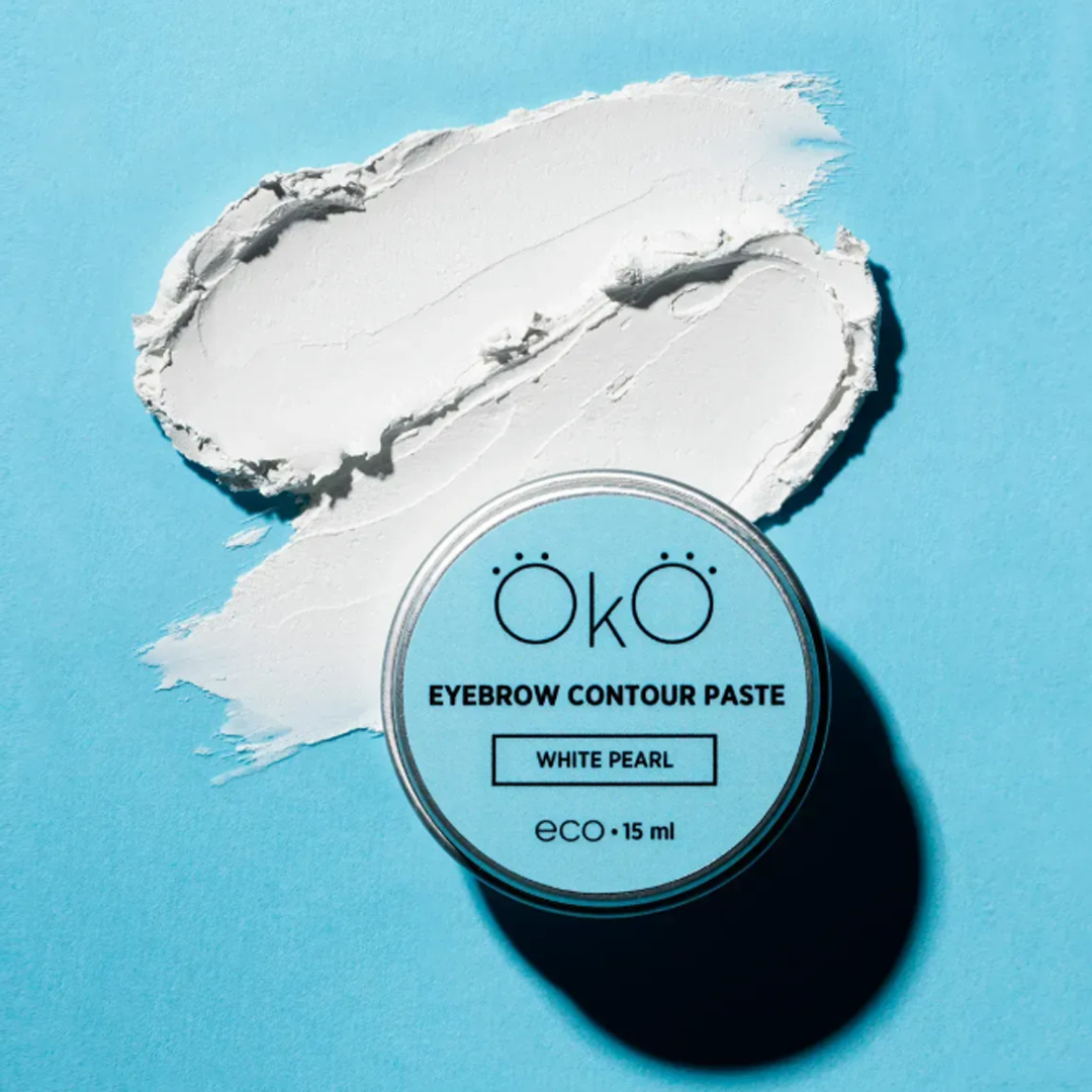 OKO Pasta de Contorno para Sobrancelhas White Pearl — textura do produto