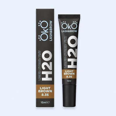 OKO Tinta Líquida Híbrida H2O Light Brown 8.36 — produto em vista principal em fotografia melhorada para ecommerce