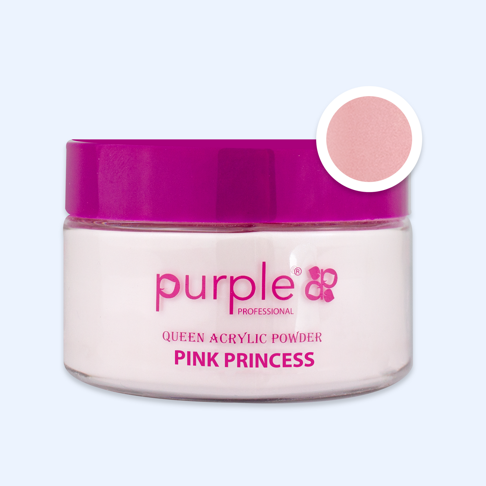 Queen Acrylic Powder Pink Princess - Purple