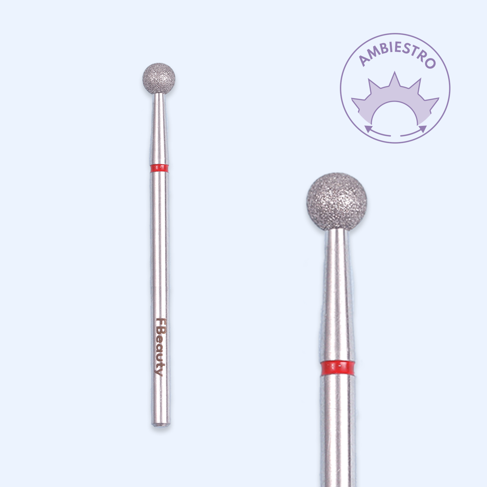 Ponta de diamante DI-PBRO18 — bola de 4,0 mm para detalhe e acabamento.