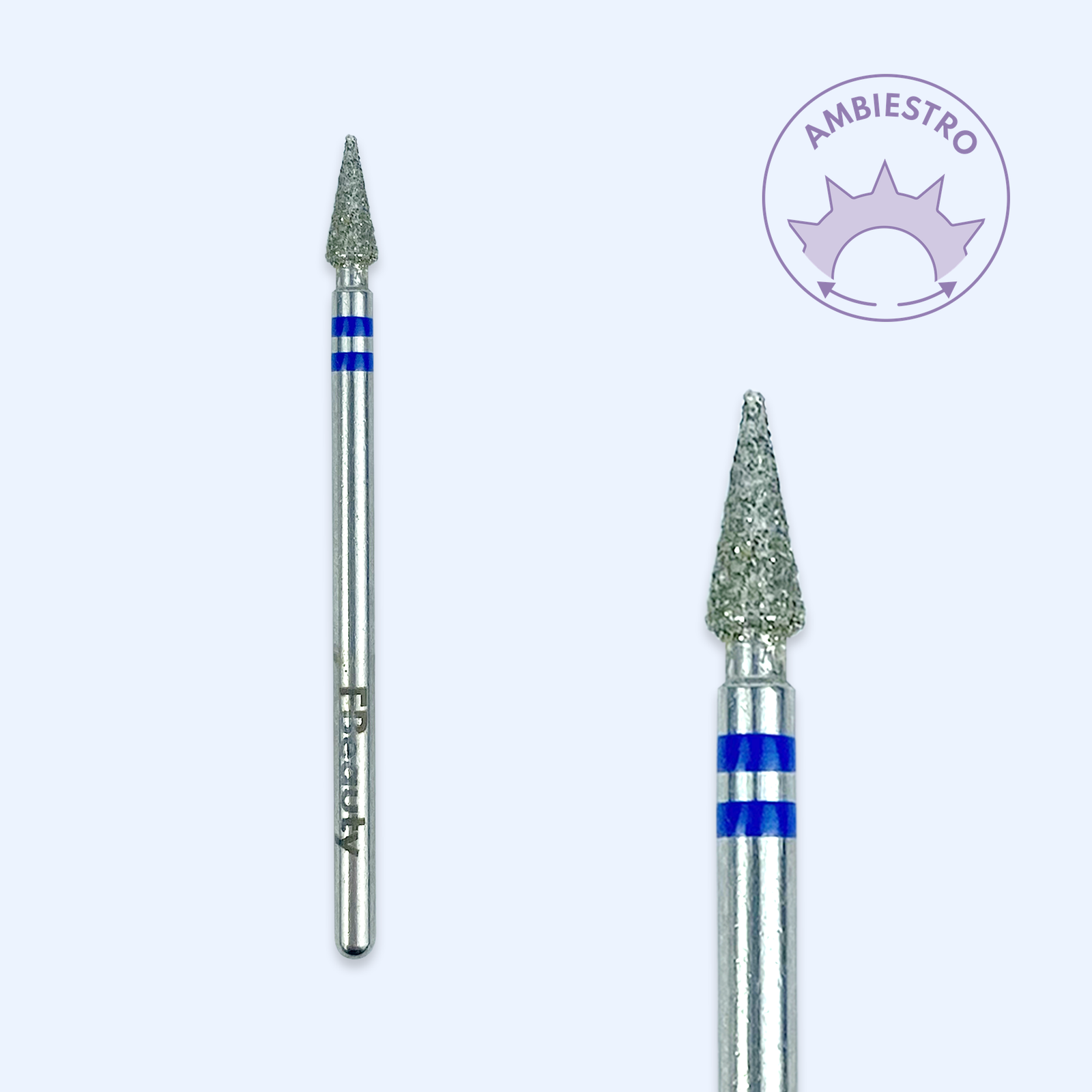 Ponta de diamante DI-PBRO29 — cónica pontiaguda de 2,8 mm para trabalho corrente.