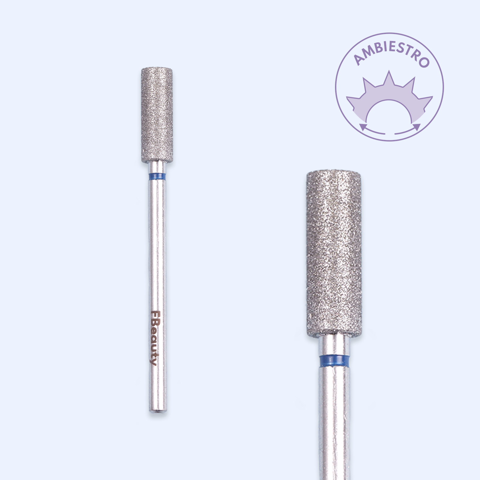 Ponta de diamante DI-PBRO30 — cilíndrica de topo plano de 4,0 mm para trabalho corrente.